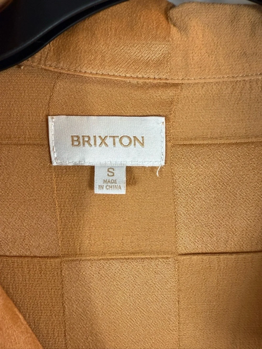 Brixton women  Short-Sleeve Button-Up Shirt in Rust size: S